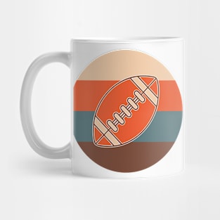 Football Ball in Retro Colors Mug